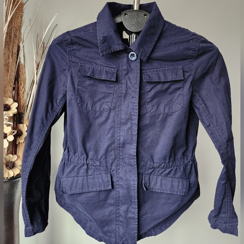 Loft Outer Fall Utility Jacket.Navy Blue. Size XXS